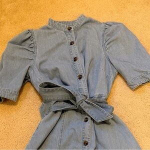 Who What Wear Light Blue Denim Shirt